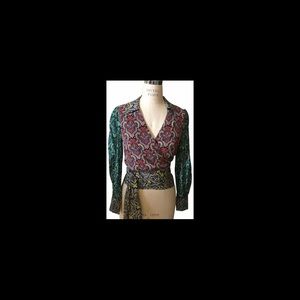Alice + Olivia wrap blouse